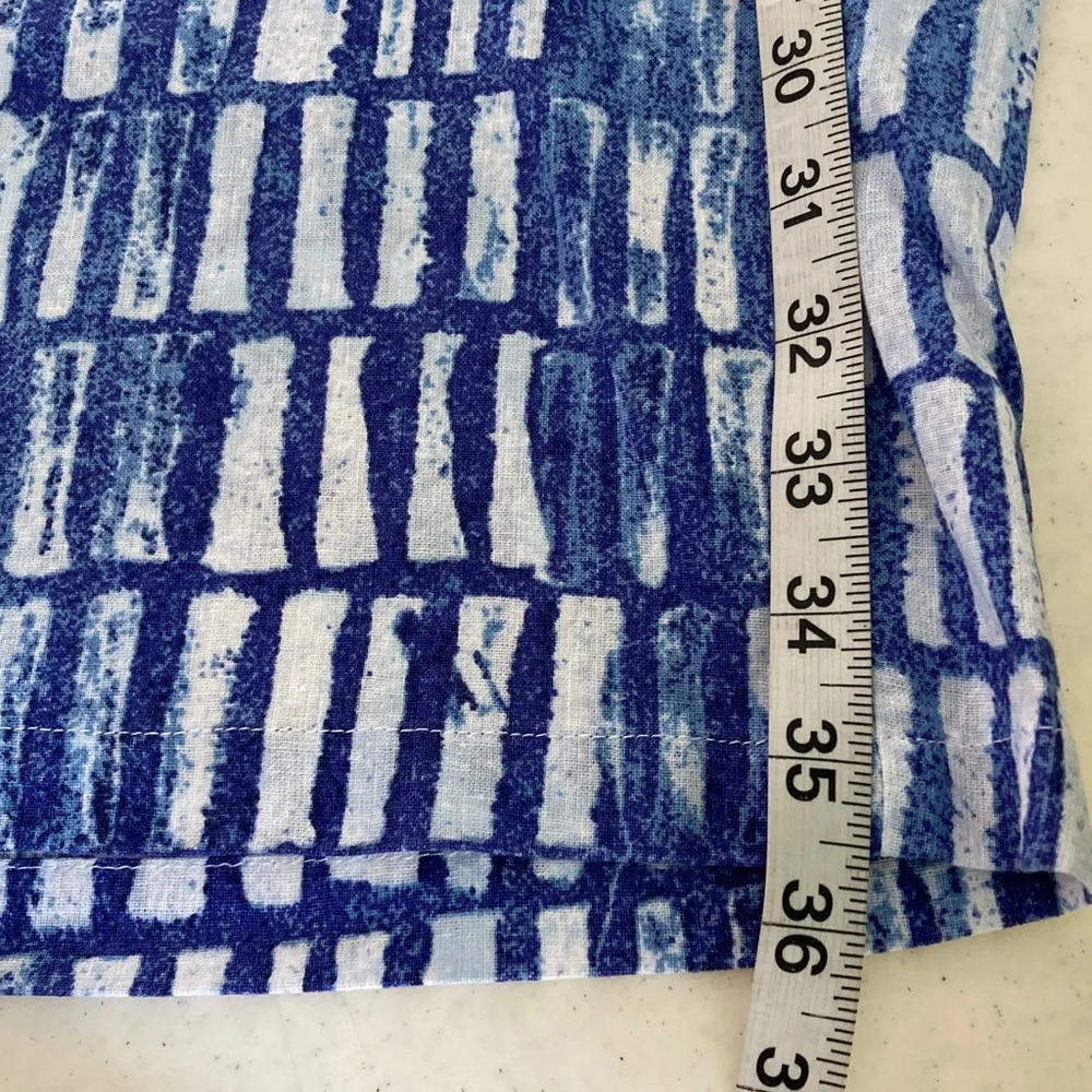 NWT Habitat Blue & White Palazzo Pants: Linen Blend  Fabric - Picture 8 of 8